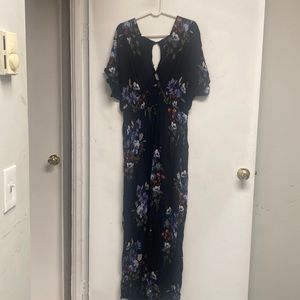 American Eagle Floral Print Jumpsuit